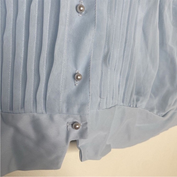 Lady Fame Vintage light blue baby doll top - M - Picture 6 of 13